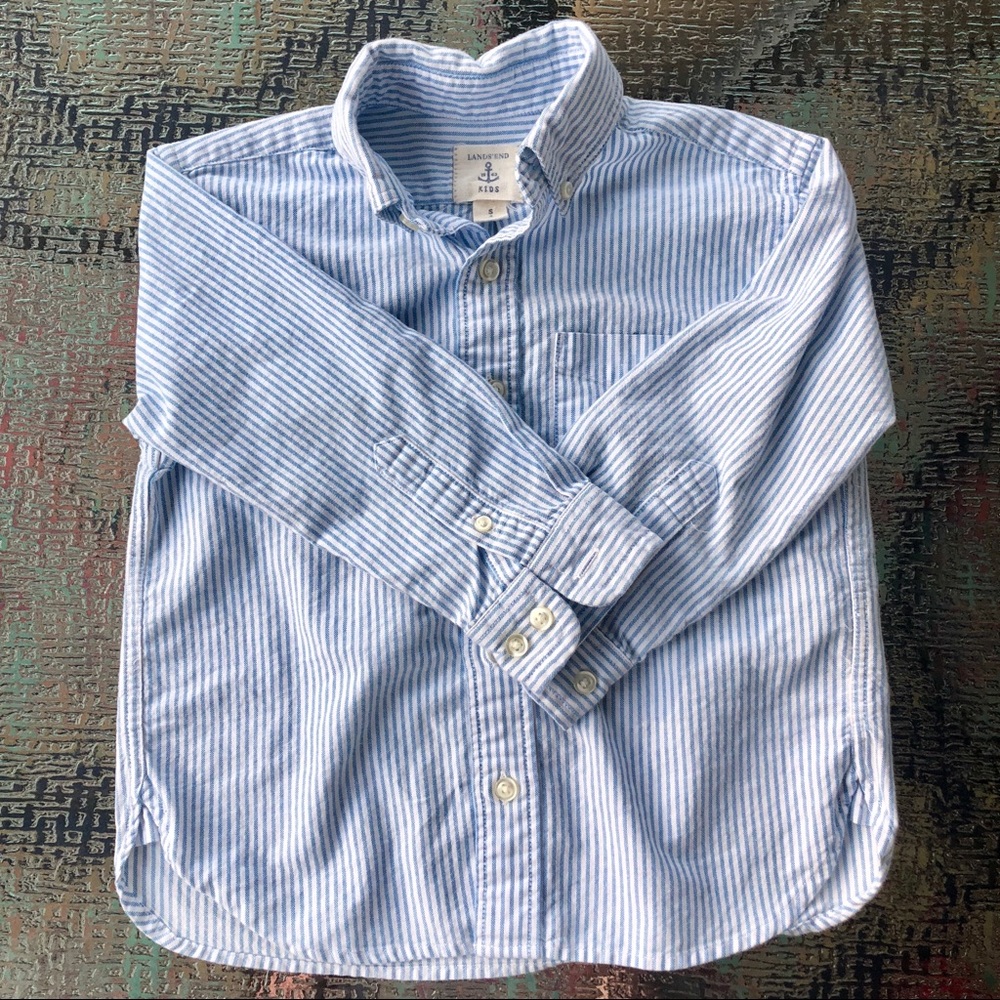 Land’s End | Classic Button Down Striped